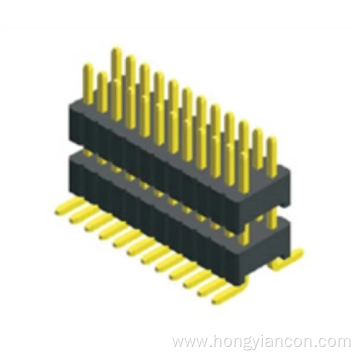 0.8mm PIN Header Dual Row Double Plastic SMT